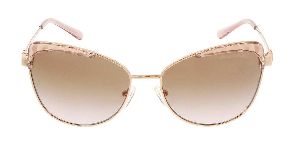 Michael Kors 0MK1084 110813 Rose Gold Glitter Cat Eye Full Rim Sunglasses