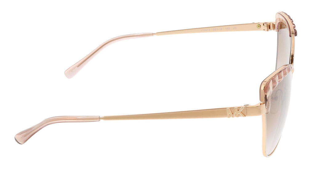 Michael Kors 0MK1084 110813 Rose Gold Glitter Cat Eye Full Rim Sunglasses