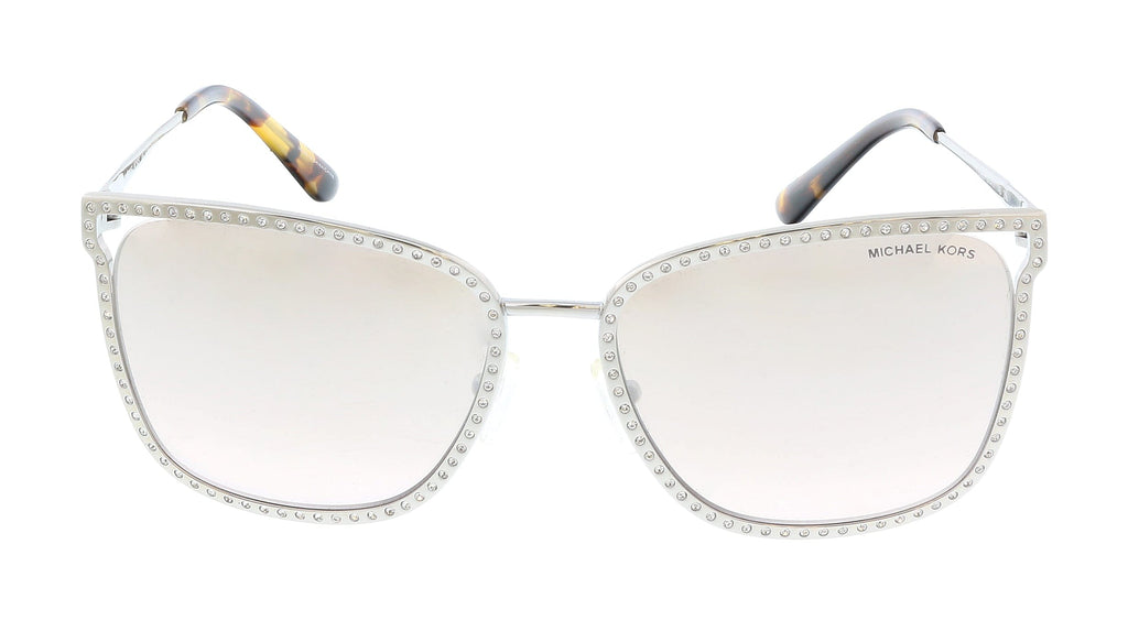 Michael Kors 0MK1098B 11538Z Stockholm Silver Square Full Rim Sunglasses