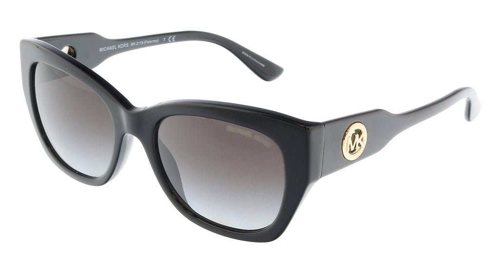 Michael Kors 0MK2119 30058G Palermo  Black Cat Eye Full Rim Sunglasses