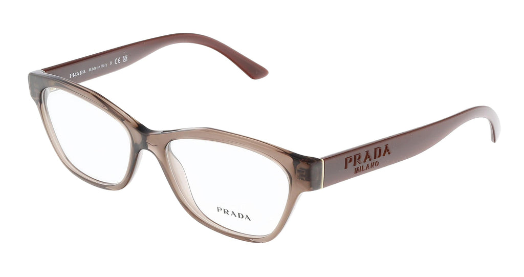 Prada  05M1O1 Transparent Brown Cateye Full Rim Optical Frames