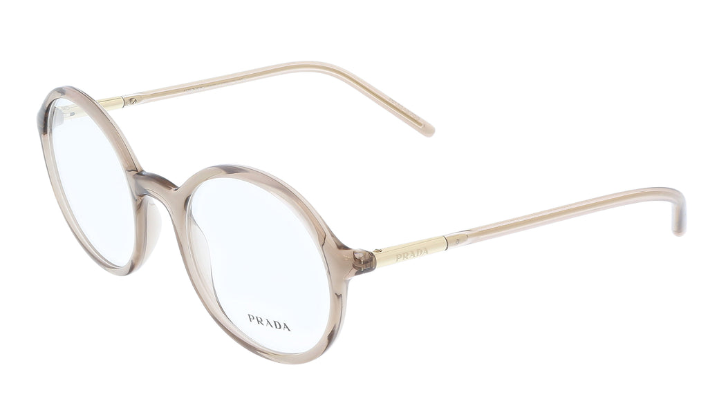 Prada  05N1O1 Transparent Grey Round Full Rim Optical Frames