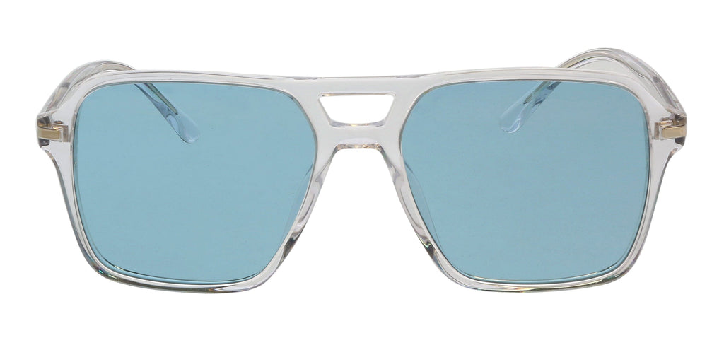 Prada 0PR 20YS 2AZ04D Transparent Square Full Rim Sunglasses