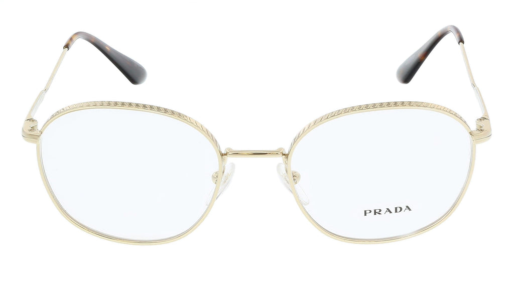 Prada 0PR 53WV ZVN1O1 Light Gold Round Full Rim  Optical Frames