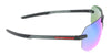 Prada Linea Rossa 0PS 09WS 13C08R Grey Rubber Rectangular Rimless Sunglasses