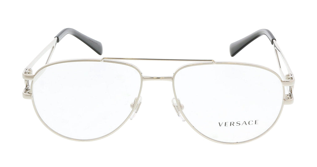 Versace 0VE1269 1000 Silver Aviator Full Rim Optical Frames