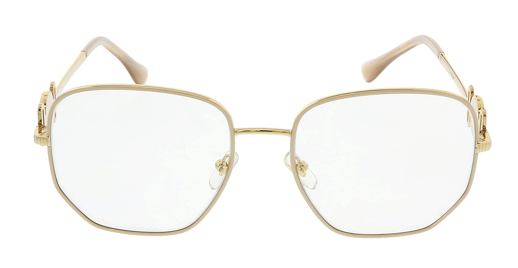 Versace 0VE1283 1476 Pale Gold Square Full Rim Optical Frames