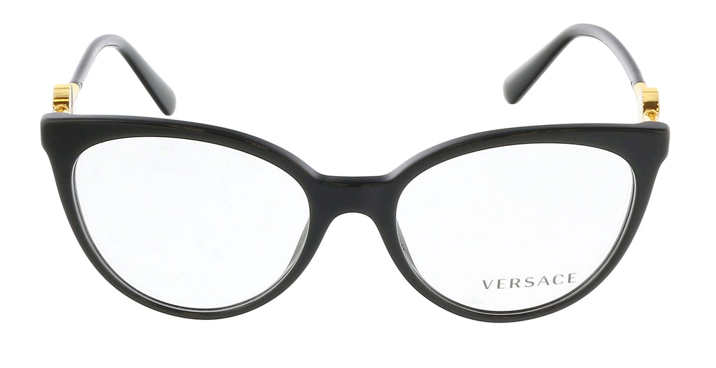 Versace 0VE3298B GB1 Black Cateye Full Rim Optical Frames