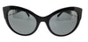 Versace 0VE4389 GB1/87 Black Cateye Full Rim Sunglasses