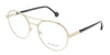 SALVATORE FERRAGAMO Round Eyeglasses  Gold/Black 55mm 2174