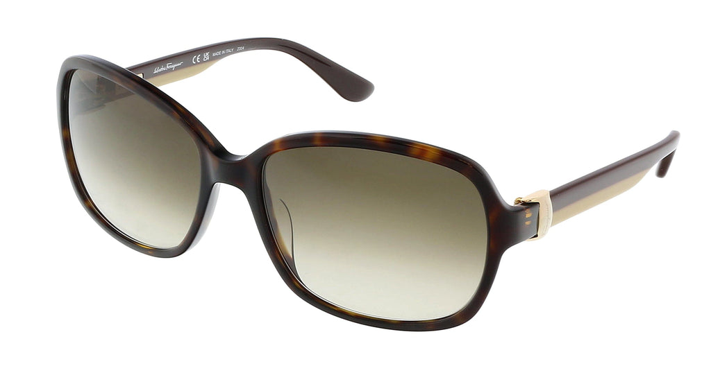 Salvatore Ferragamo  Oval Full Rim Sunglasses