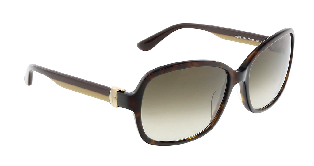 Salvatore Ferragamo SF606S 214 Oval Full Rim Sunglasses