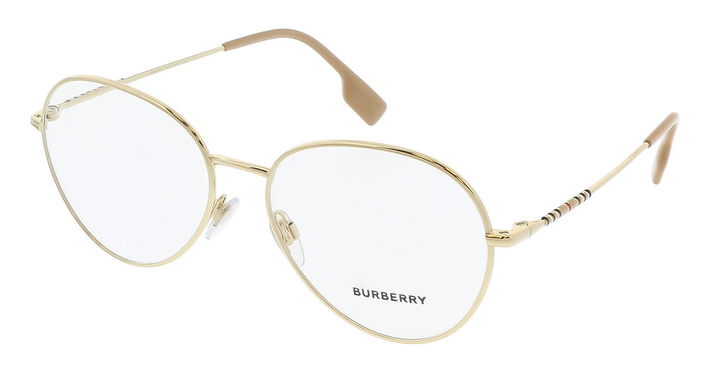 Burberry  Pilot Full Rim Light Gold Optical Frames