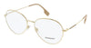 Burberry  Pilot Full Rim Light Gold Optical Frames