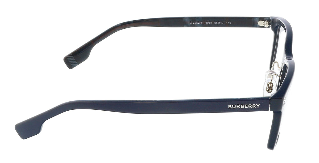 Burberry 0BE2352F 3988 Foster Rectangular Full Rim Navy Blue Optical Frames