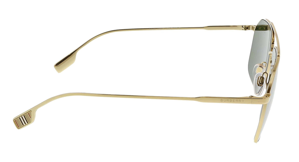 Burberry 0BE3130 110971 Webb Pilot Full Rim Light Gold Sunglasses
