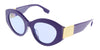Burberry  Oval Full Rim Violet Sunglasses