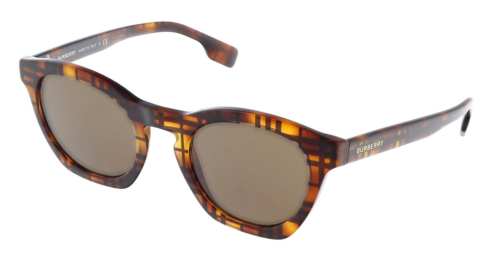 Burberry  Cateye Full Rim Top Check/Havana Sunglasses