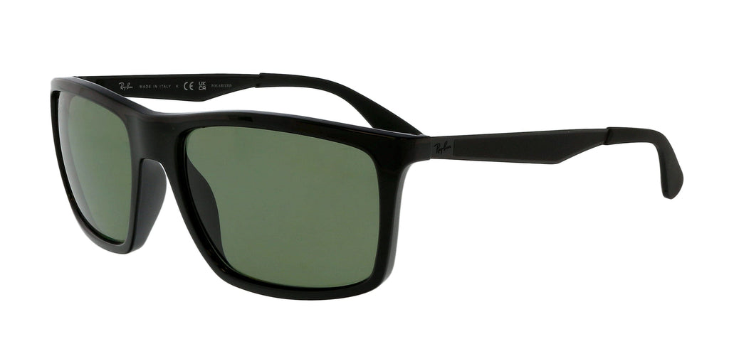 Ray-Ban  Rectangular Polarized Black Sunglasses