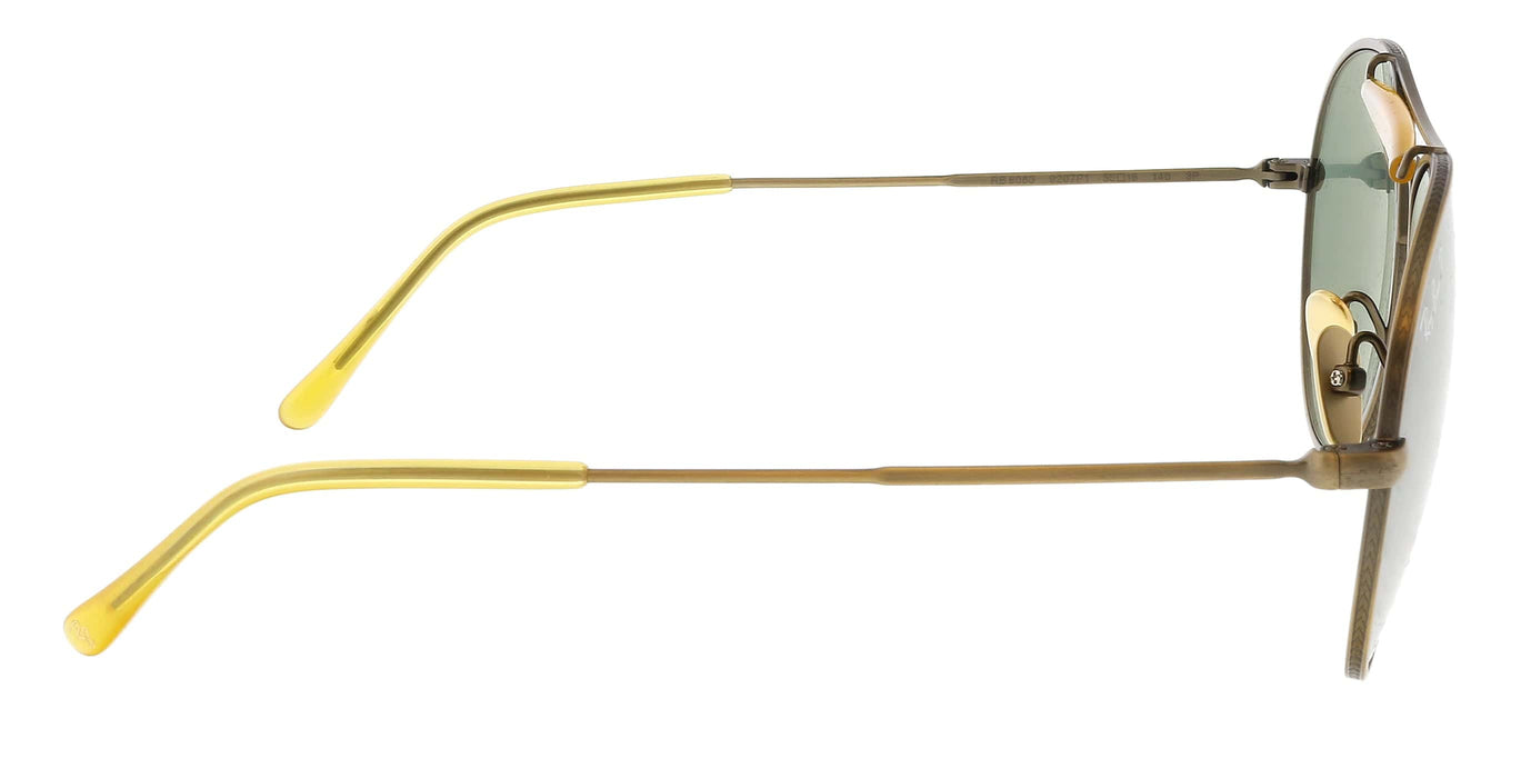 Ray-Ban 0RB8063 9207P1 Aviator Titanium Gold Polarized Sunglasses