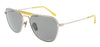 Ray-Ban  Aviator Titanium Brushed Silver Polarized Sunglasses