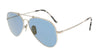 Ray-Ban  Aviator Titanium Silver Polarized Sunglasses