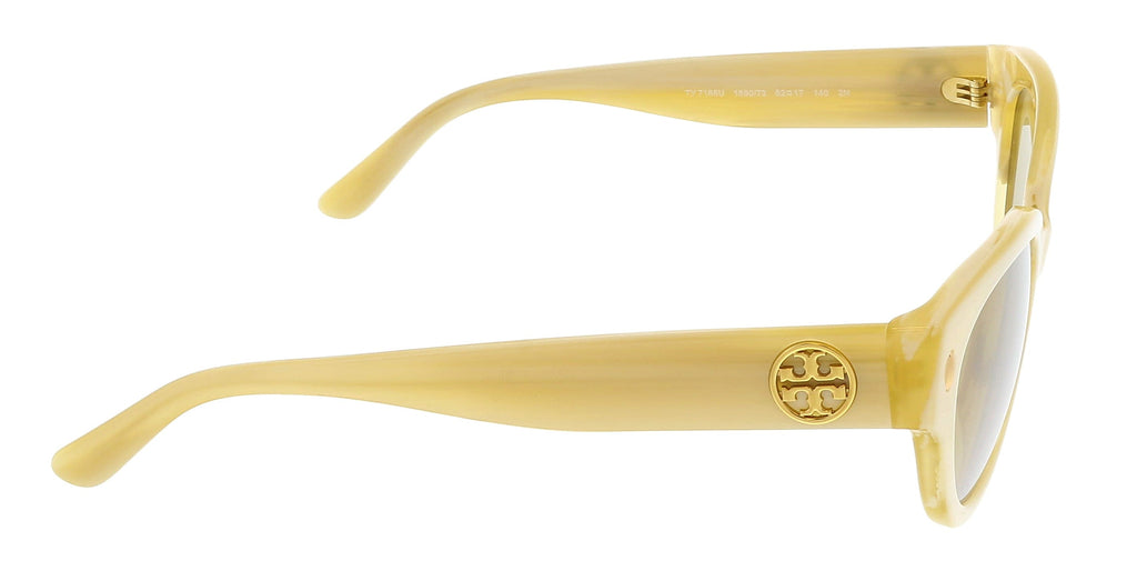 Tory Burch 0TY7168U 189073 Cateye Full Rim Light Ivory Horn Sunglasses