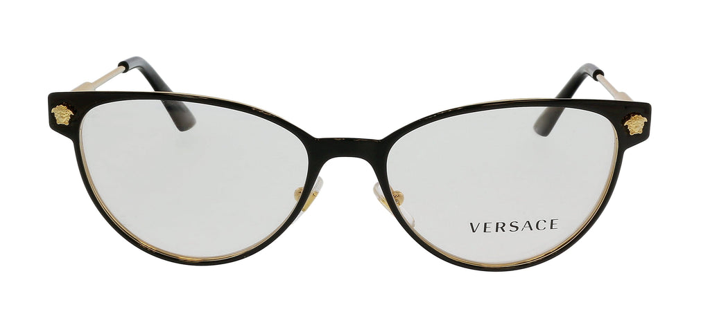 Versace 0VE1277 1433 Cateye Full Rim Black / Gold Optical Frames