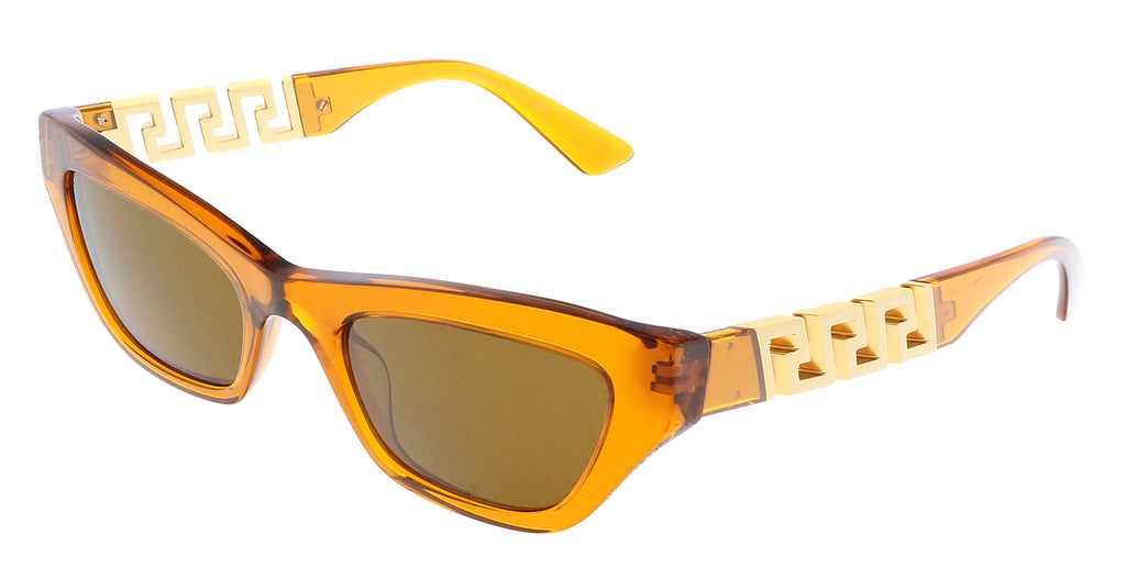 Versace 0VE4419 532963 Cateye Full Rim Transparent Orange Sunglasses