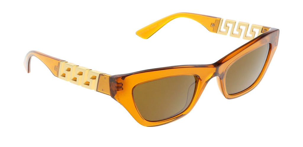 Versace 0VE4419 532963 Cateye Full Rim Transparent Orange Sunglasses