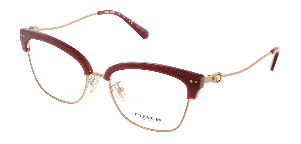 Coach HC8320 56518G Burgundy Rose Gold Cat Eye Optical Frames