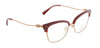 Coach HC8320 56518G Burgundy Rose Gold Cat Eye Optical Frames