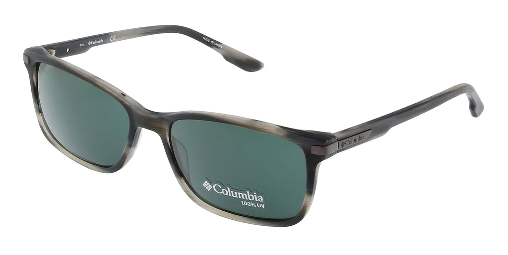 COLUMBIA   Matte Grey Horn/Smoke Rectangle Sports Sunglasses