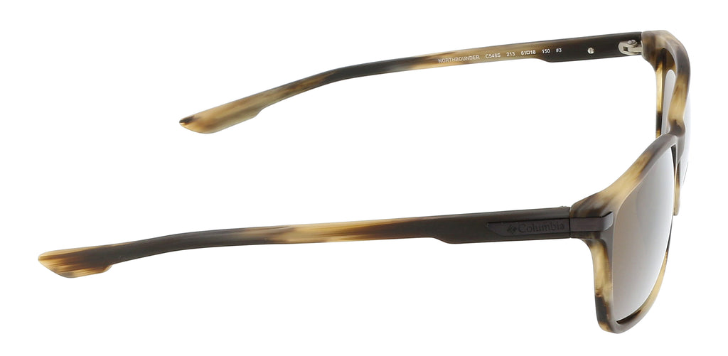 COLUMBIA  C548S NORTHBOUNDER 213 Matte Brown Horn/Brown Rectangle Sports Sunglasses