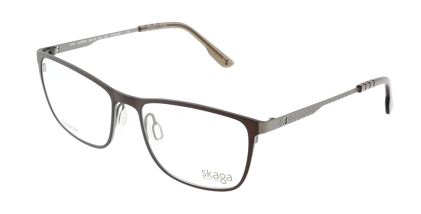 Skaga SK3009 ALFRED 210 Brown Modified Rectangle Optical Frames