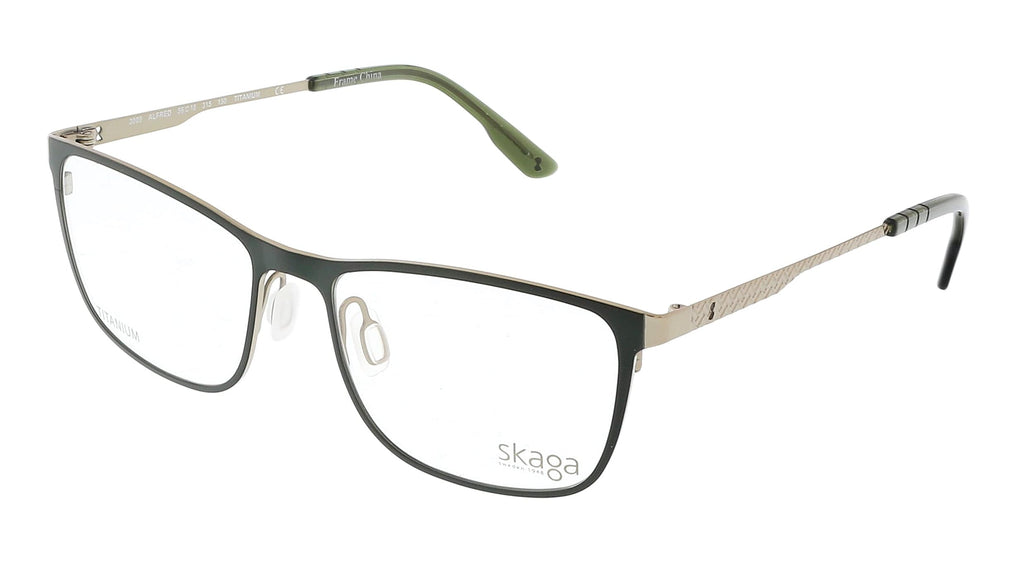 Skaga  Green Modified Rectangle Optical Frames