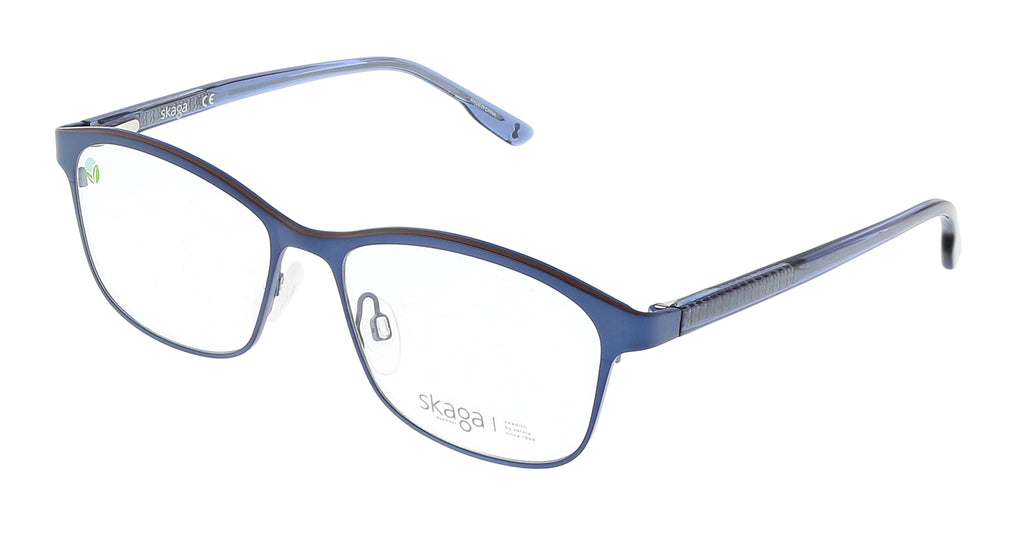 Skaga  Light Blue Matte Modified Rectangle Optical Frames