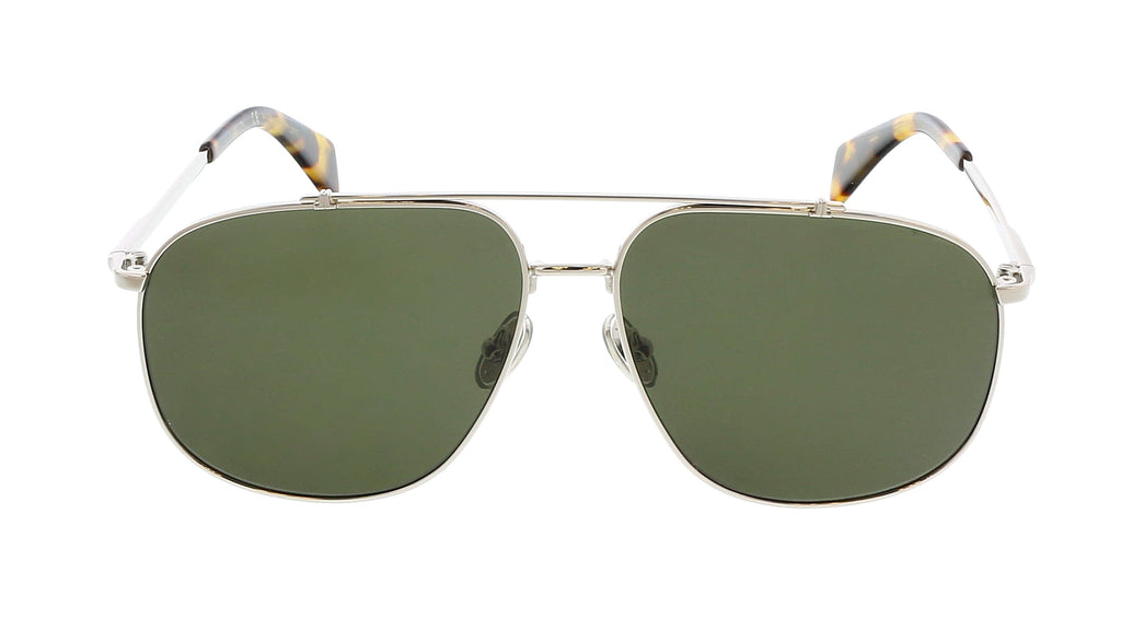 Lanvin LNV110S 045 Full Rim Silver/Green Aviator  Sunglasses