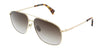 Lanvin  Full Rim Gold/Gradient Grey Aviator  Sunglasses