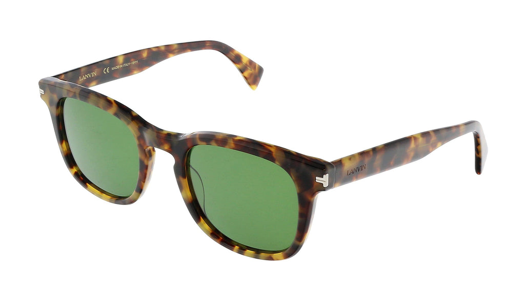Lanvin  Full Rim Vintage Havana Modified Rectangle  Sunglasses