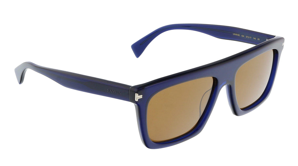 Lanvin LNV612S 424 Full Rim Blue Modified Rectangle  Sunglasses