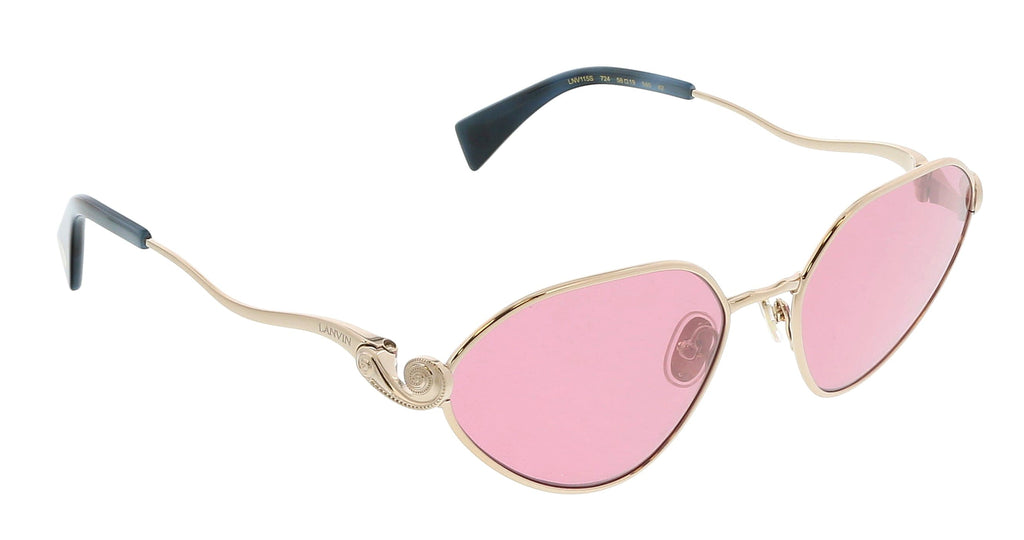 Lanvin LNV115S 724 Full Rim Rose Gold / Rose Cat Eye  Sunglasses