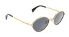 Lanvin LNV116S 710 Full Rim Gold / Grey Oval  Sunglasses