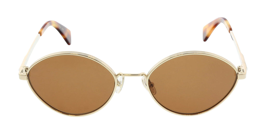 Lanvin LNV116S 723 Full Rim Gold / Brown Oval  Sunglasses