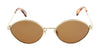 Lanvin LNV116S 723 Full Rim Gold / Brown Oval  Sunglasses