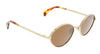 Lanvin LNV116S 723 Full Rim Gold / Brown Oval  Sunglasses