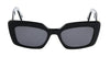 Lanvin LNV615S 001 Full Rim Black Modified Rectangle  Sunglasses