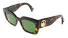 Lanvin  Full Rim Dark Havana Modified Rectangle  Sunglasses