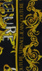 Versace Jeans Couture Black/Gold Signature Baroque Print Square Scarf