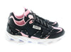 Versace Jeans Couture Low Top Lace Up Athletic Black/Pink Sneakers-